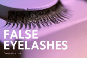 False eyelashes.