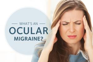 a woman with an ocular migraine.