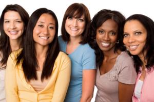 A group of women smiling.