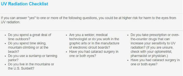 AOA UV Checklist